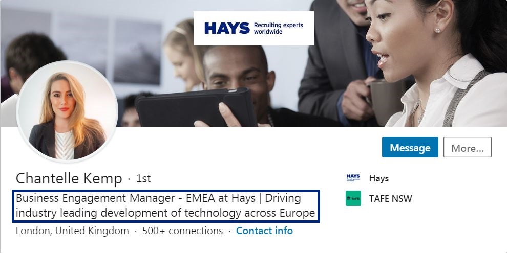 LinkedIn Job Title and Headline